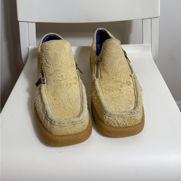 Burberry Tan Loafers with Zipper Accent - Picture 15 of 15